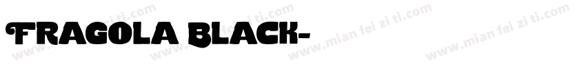 Fragola Black字体转换